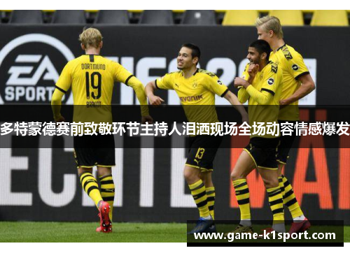 多特蒙德赛前致敬环节主持人泪洒现场全场动容情感爆发